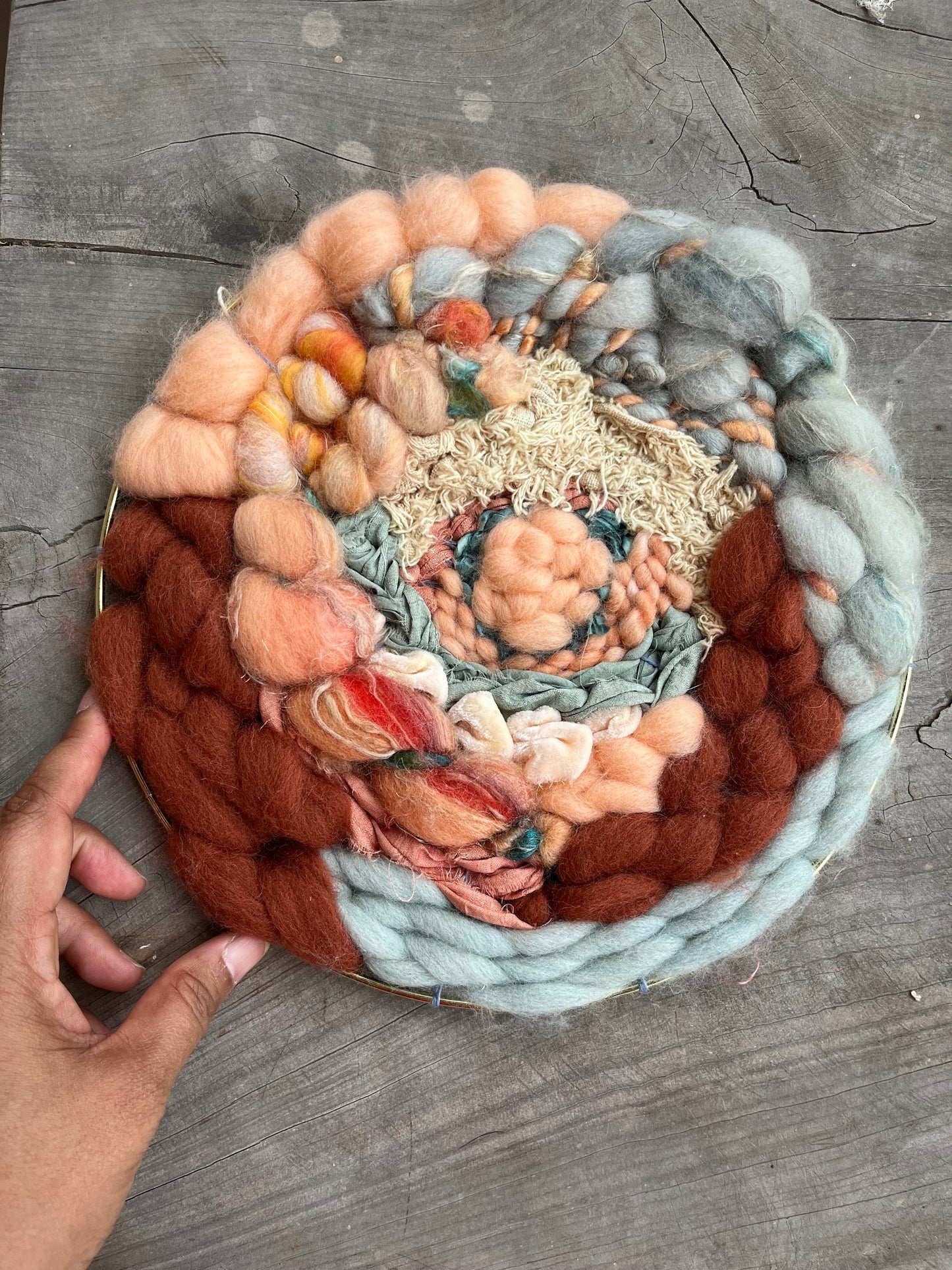 Sunset at the Lake: 10" Weaving