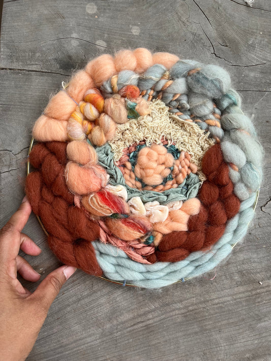 Sunset at the Lake: 10" Weaving