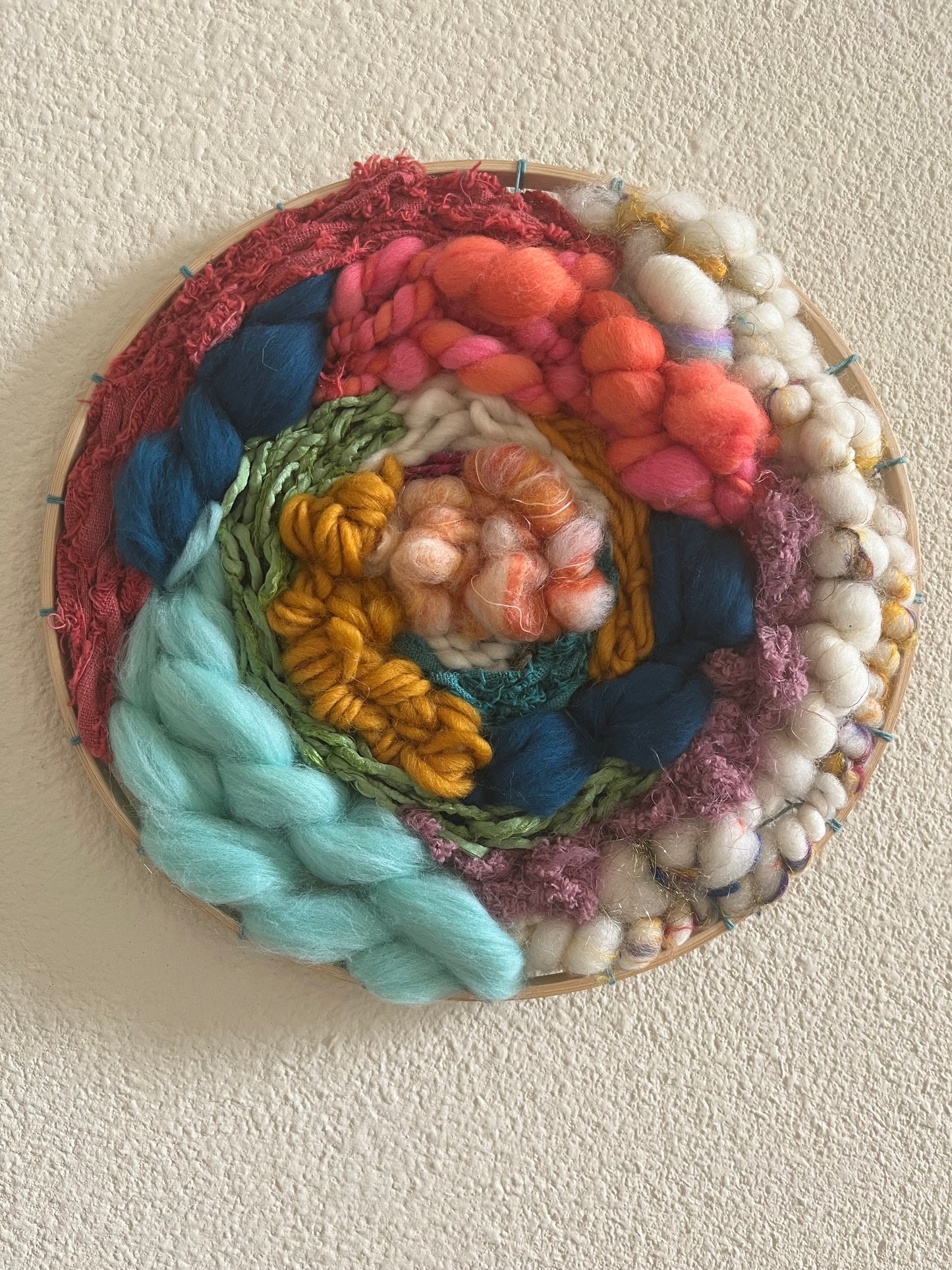 Rainbow Oval Hoop Weaving