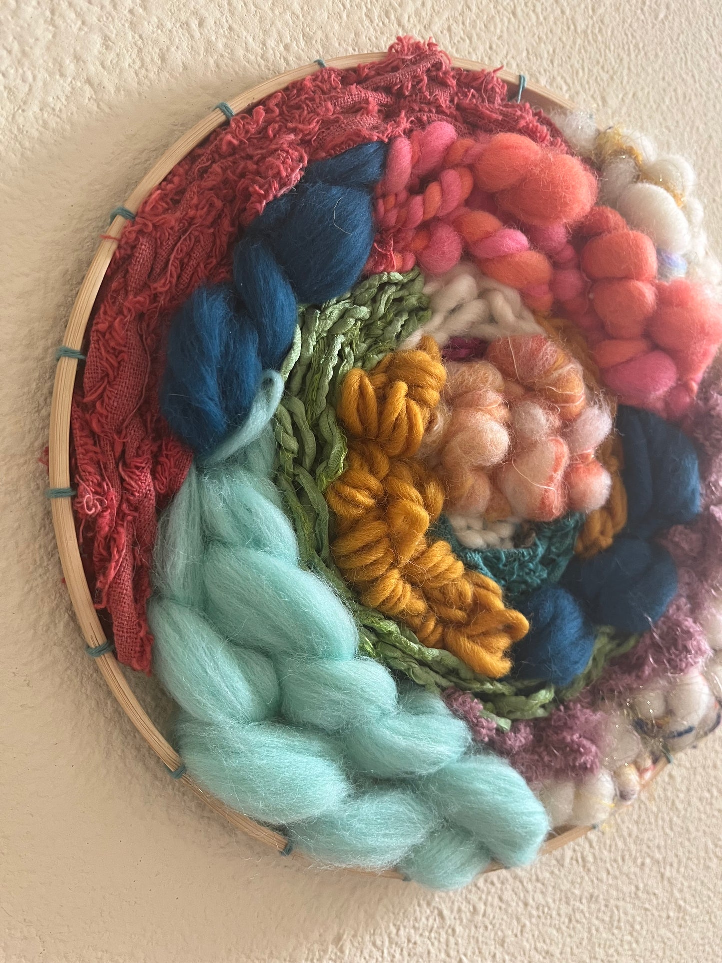 Rainbow Oval Hoop Weaving