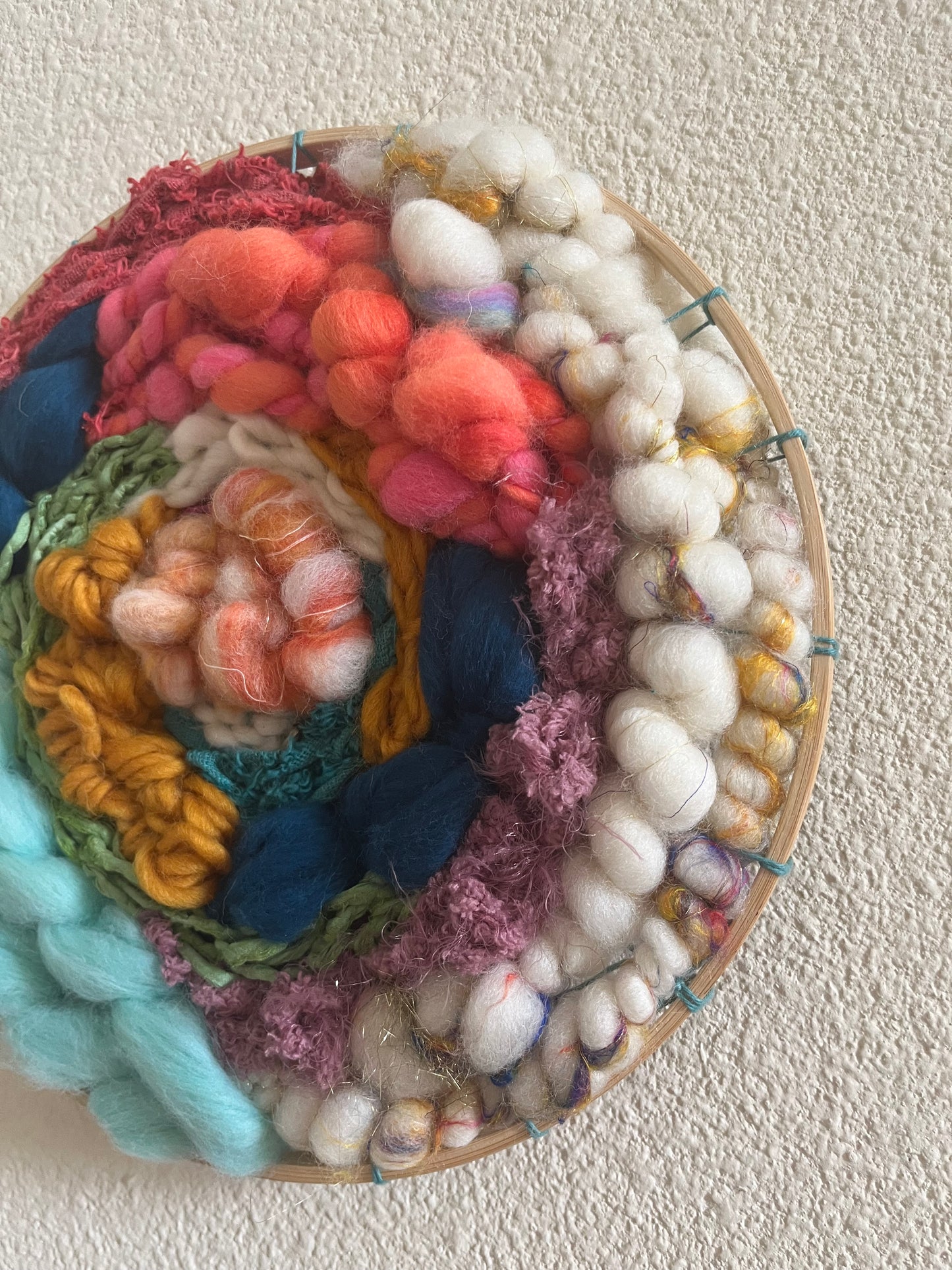 Rainbow Oval Hoop Weaving