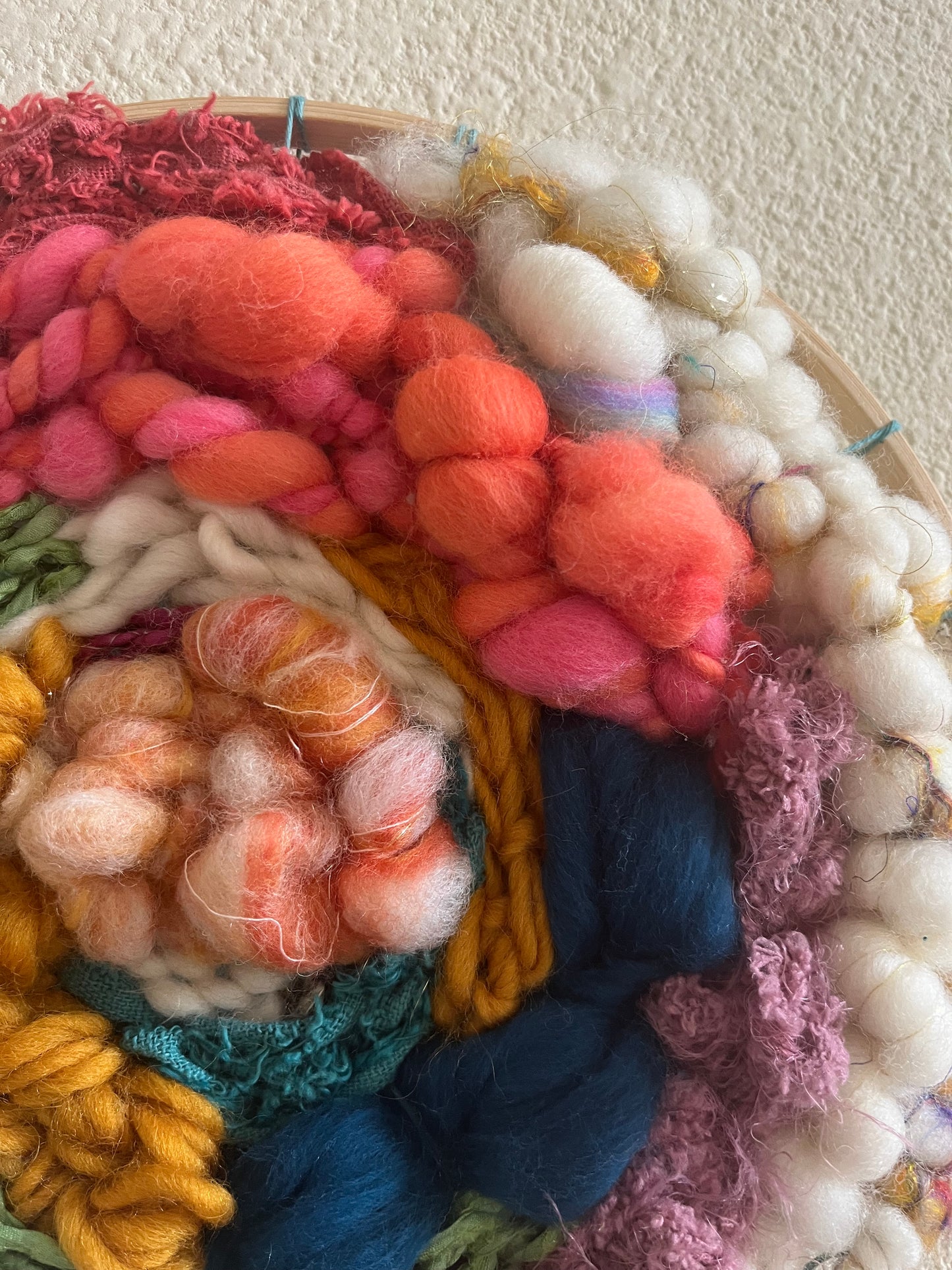 Rainbow Oval Hoop Weaving